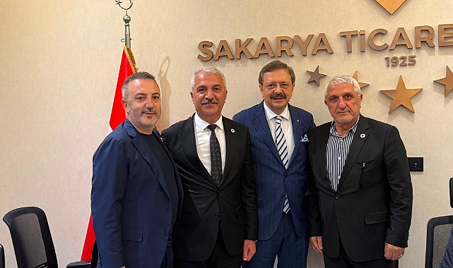 ASLANTAŞ, TOBB BAŞKANI HİSARCIKLIOĞLU İLE SAKARYA’DA BİR ARAYA GELDİ